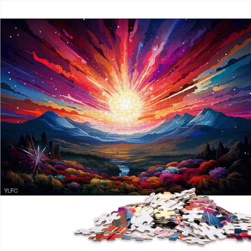 1000-teiliges Puzzlespiel, Papierpuzzle „Landschaft malen“, für Erwachsene und Kinder ab 12 Jahren, Lernspiel für Erwachsene und Kinder. Größe: 50 x 75 cm. von LZYANG