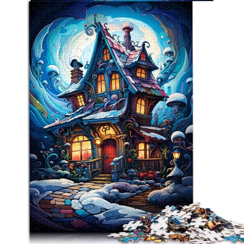 2000 Teile als Geschenk für Erwachsene, Weihnachtshaus-Papierpuzzle, geeignet für Erwachsene und Jugendliche ab 12 Jahren, pädagogische Herausforderung. Größe: 70 x 100 cm. von LZYANG