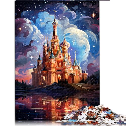 2000-teiliges Puzzle, „Bunte Nacht im Fantasy-Schloss“, Papierpuzzle, für Erwachsene und Kinder ab 12 Jahren, Puzzle als Geschenk für Erwachsene, Größe: 70 x 100 cm von LZYANG