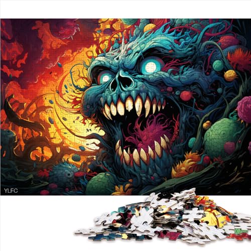 2000-teiliges Puzzle, Fantasy-Monster-Papierpuzzle, Geeignet für Erwachsene und Kinder ab 12 Jahren, Denkspiel als Spielzeug. Größe: 70 x 100 cm. von LZYANG