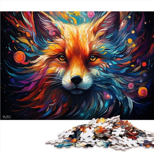 2000-teiliges Puzzle, Papierpuzzle „Fantasievoller Sternenhimmel-Fuchs“ in Farbe, für Erwachsene und Kinder, Lernspiel und Herausforderungsspielzeug. Größe: 70 x 100 cm. von LZYANG