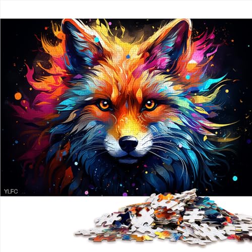 2000-teiliges Puzzle, Papierpuzzle mit fantasievollem Fuchs in Farbe, für Erwachsene und Kinder ab 12 Jahren, Denkspiel, Spielzeug. Größe: 70 x 100 cm. von LZYANG