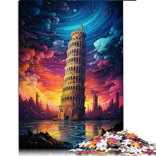 2000-teiliges Puzzle, Schiefer Turm von Pisa, Italien, Papierpuzzle, für Erwachsene und Kinder ab 12 Jahren, Lernspiel und Herausforderungsspielzeug. Größe: 70 x 100 cm. von LZYANG