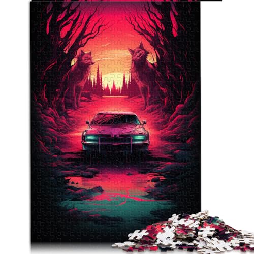 2000-teiliges Puzzle, Supernatural-Auto-Papierpuzzle, für Erwachsene und Kinder ab 12 Jahren, Denkspiel, Größe: 70 x 100 cm von LZYANG