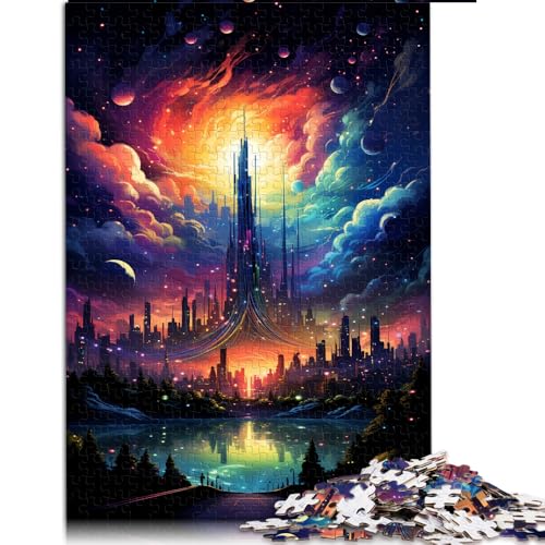 2000-teiliges Puzzle, Wunderbares Papierpuzzle „Stadt bei Nacht“, für Erwachsene und Kinder ab 12 Jahren, Puzzle, Denkspiel, Größe: 70 x 100 cm von LZYANG