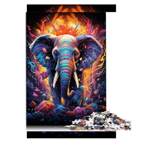 2000-teiliges Puzzle, bizarres, farbenfrohes Elefanten-Papierpuzzle, geeignet für Erwachsene und Kinder ab 12 Jahren, Stressabbau-Spielzeug. Größe: 70 x 100 cm. 2000-teiliges Puzzle, bizarres, farbenfrohes Elefanten-Papierpuzzle, geeignet für Erwachsene und Kinder ab 12 Jahren, Stressabbau-Spielzeug. Größe: 70 x 100 cm. von LZYANG