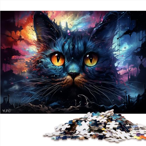 2000-teiliges Puzzle, buntes Katzen-Papierpuzzle, für Erwachsene und Kinder ab 12 Jahren, Denkspiel, Größe: 70 x 100 cm von LZYANG