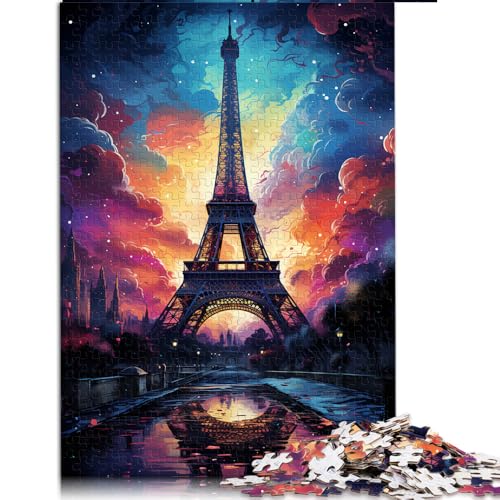 2000-teiliges Puzzle, farbenfrohes Eiffelturm-Papierpuzzle, für Teenager und Kinder, lustige Puzzlespiele. Größe: 70 x 100 cm. von LZYANG