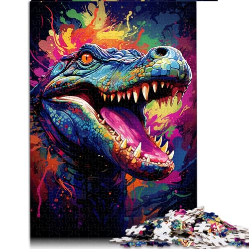 2000-teiliges Puzzle, farbenfrohes Krokodil-Papierpuzzle, für Erwachsene und Kinder, Denkspiel-Spiel. Größe: 70 x 100 cm. von LZYANG