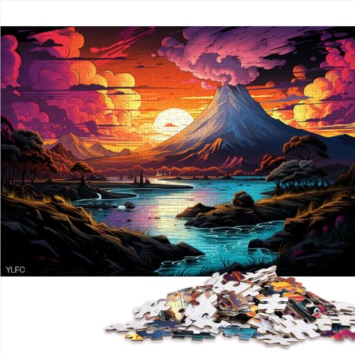 2000-teiliges Puzzle, farbenfrohes Vulkan-Papierpuzzle für Erwachsene und Kinder ab 12 Jahren, Holzpuzzle für Familienspiele und zur Heimdekoration. Größe: 70 x 100 cm. von LZYANG