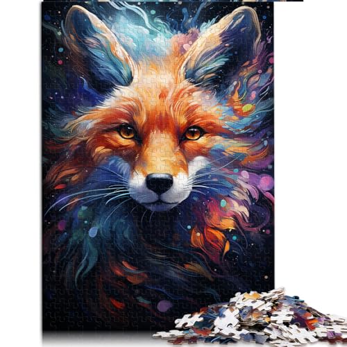 2000-teiliges Puzzle, farbenfrohes psychedelisches Galaxy-Fuchs-Papierpuzzle, für Kinder ab 12 Jahren, Holzpuzzle für Familienspiele und Heimdekoration. Größe: 70 x 100 cm. von LZYANG