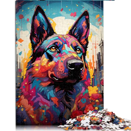 2000-teiliges Puzzle, farbenfrohes psychedelisches Papierpuzzle „Hound‘s“, für Kinder ab 12 Jahren, Denkspiel-Spiel, Größe: 70 x 100 cm von LZYANG