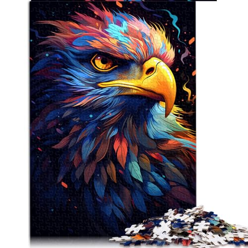 2000-teiliges Puzzle, farbenfrohes psychedelisches Papierpuzzle mit Tieradler, für Erwachsene und Familien, Lernspiel für Erwachsene und Kinder. Größe: 70 x 100 cm. von LZYANG