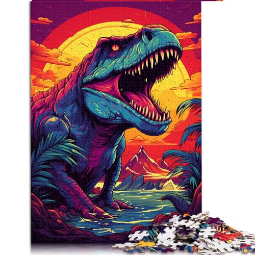 2000-teiliges Puzzle, voller Tyrannosaurus Rex aus der Zukunft, Papierpuzzle, geeignet für Erwachsene und Kinder ab 12 Jahren, Stressabbau-Spielzeug, Größe: 70 x 100 cm von LZYANG