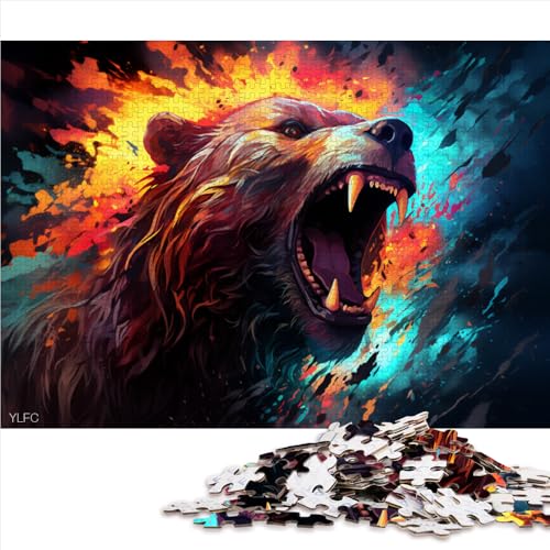 2000-teiliges Puzzle für Erwachsene, Bären-Papierpuzzle, für Erwachsene und Kinder ab 12 Jahren, Familienaktivitäts-Puzzle. Größe: 70 x 100 cm. von LZYANG