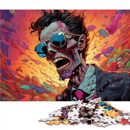 2000-teiliges Puzzle für Erwachsene, Lernspiele, volle Psychedelia der Gangster-Zombies, Papierpuzzle, für Erwachsene und Kinder ab 12 Jahren, Lernspielzeug, Größe: 70 x 100 cm von LZYANG