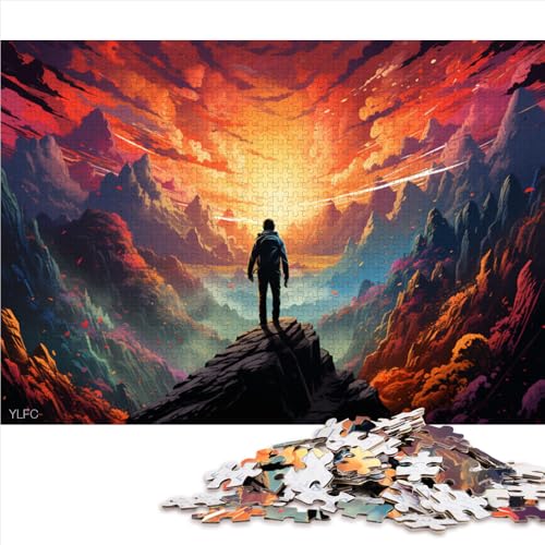 2000-teiliges Puzzle für Erwachsene, Papierpuzzle mit Blick in die Ferne, Gemälde, für Erwachsene und Kinder ab 12 Jahren, Denkspiel, Größe: 70 x 100 cm von LZYANG