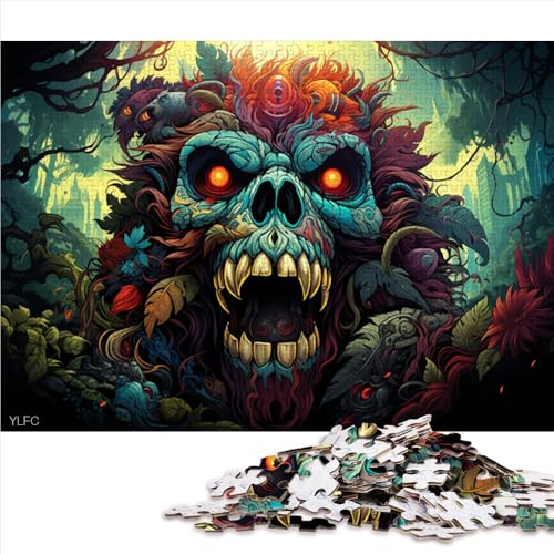2000-teiliges Puzzle für Erwachsene, Papierpuzzle mit fantasievollem, farbenfrohem Totenkopf, für Erwachsene und Kinder ab 12 Jahren, lustiges Geschenk. Größe: 70 x 100 cm. 2000-teiliges Puzzle für Erwachsene, Papierpuzzle mit fantasievollem, farbenfrohem Totenkopf, für Erwachsene und Kinder ab 12 Jahren, lustiges Geschenk. Größe: 70 x 100 cm. von LZYANG