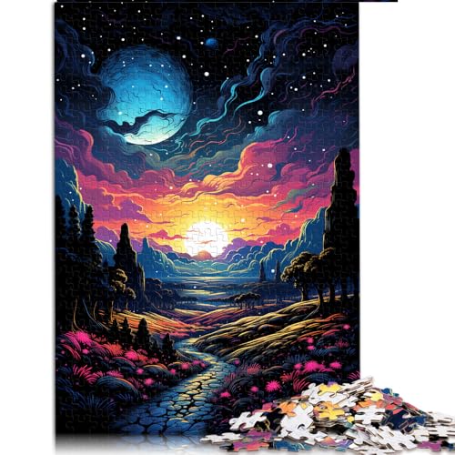 2000-teiliges Puzzle für Erwachsene, Papierpuzzle voller Psychedelie Einer galaktischen Landschaft, für Erwachsene und Kinder ab 12 Jahren, schwierig und anspruchsvoll. Größe: 70 x 100 cm. von LZYANG