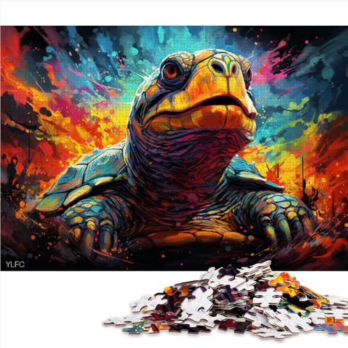 2000-teiliges Puzzle für Erwachsene, buntes Feuerschildkröten-Papierpuzzle, Erwachsene und Kinder, Lernspiel für Erwachsene und Kinder. Größe: 70 x 100 cm. von LZYANG