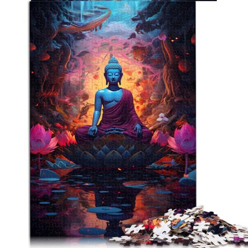 2000-teiliges Puzzle für Erwachsene, farbenfrohes Buddha-Statuen-Papierpuzzle, für Erwachsene und Kinder, Denkspiel-Spiel. Größe: 70 x 100 cm. von LZYANG