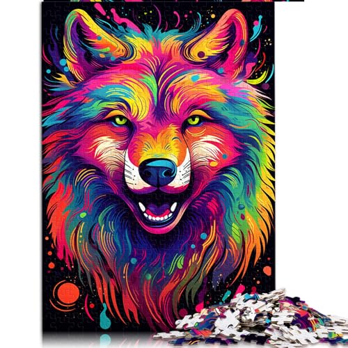 2000-teiliges Puzzle für Erwachsene, farbenfrohes Papierpuzzle mit Gekritzel-Wolf, für Erwachsene und Kinder ab 12 Jahren, Puzzle als Geschenk für Erwachsene, Größe: 70 x 100 cm von LZYANG