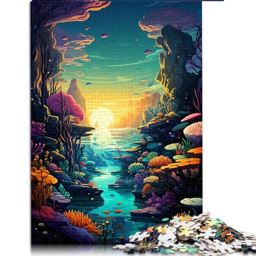 2000-teiliges Puzzle für Erwachsene, farbenfrohes Papierpuzzle mit Unterwasserwelt, für Erwachsene und Kinder ab 12 Jahren, tolles Geschenk für Erwachsene und Kinder. Größe: 70 x 100 cm. von LZYANG