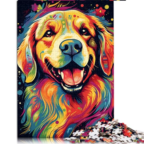 2000-teiliges Puzzle für Erwachsene, farbenfrohes Papierpuzzle mit psychedelischem Hundemotiv, für Erwachsene und Kinder ab 12 Jahren, für Familienspaß. Größe: 70 x 100 cm von LZYANG