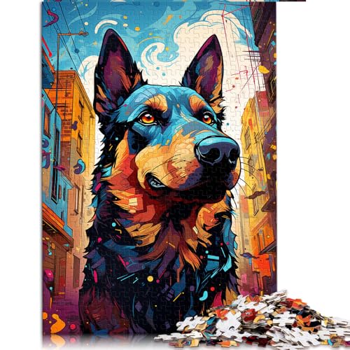 2000-teiliges Puzzle für Erwachsene, farbenfrohes psychedelisches Papierpuzzle „Hound‘s“, für Erwachsene und Kinder, Denkspiel als Spielzeug. Größe: 70 x 100 cm. von LZYANG