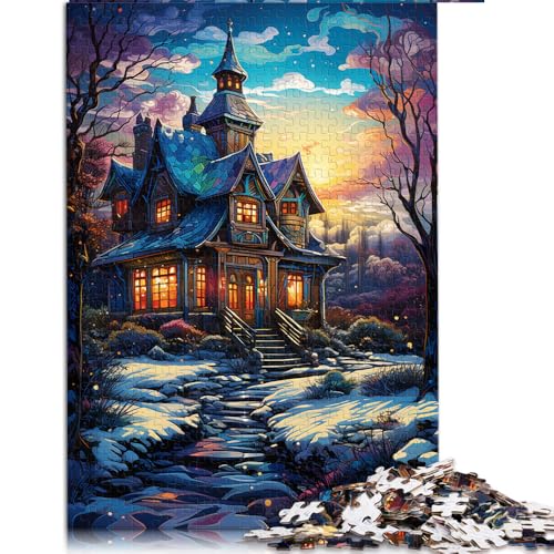 2000-teiliges Puzzle für Erwachsene und Kinder, farbenfrohes psychedelisches Iglu-Papierpuzzle, für Teenager und Kinder, Spielzeug-Wanddekoration. Größe: 70 x 100 cm. von LZYANG