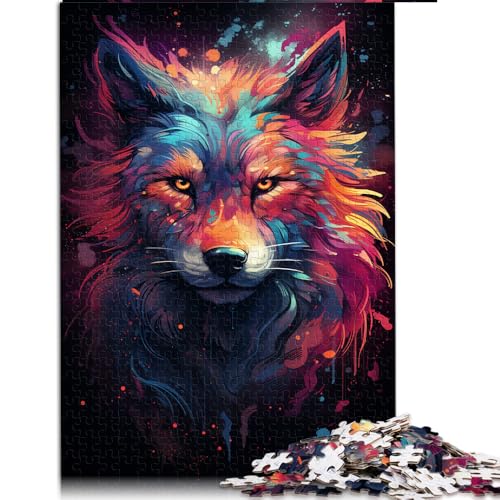 2000-teiliges Puzzle voller galaktischer Wolfs-Papierpuzzles, für Erwachsene und Kinder, für Familienspaß und Spieleabende. Größe: 70 x 100 cm. von LZYANG