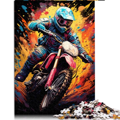 2000-teiliges Puzzlespiel, farbenfrohe Psychedelia für Space-Biker, Papierpuzzle, für Erwachsene und Kinder ab 12 Jahren, Denkspiel als Spielzeug. Größe: 70 x 100 cm. von LZYANG