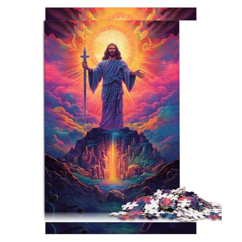 Lustiges Puzzle für Erwachsene mit 1000 Teilen, Papierpuzzle „Brasilien, Jesus, der Erlöser“, für Teenager und Kinder, tolles Geschenk für Erwachsene. Größe: 50 x 75 cm von LZYANG