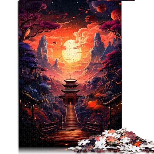 Präzise geschnittenes 2000-teiliges Puzzle, „Fushimi Inari Taisha-Schrein“ ist EIN komplettes Papierpuzzle für Erwachsene und Kinder ab 12 Jahren, Denkspiel-Spielzeug. Größe: 70 x 100 cm. von LZYANG