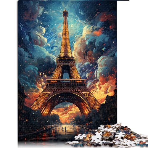 Puzzle 1000 Teile für Erwachsene, Eiffelturm nach dem Regen, Papierpuzzle, für Erwachsene und Kinder ab 12 Jahren, Denksportaufgaben für Erwachsene, Größe: 50 x 75 cm von LZYANG