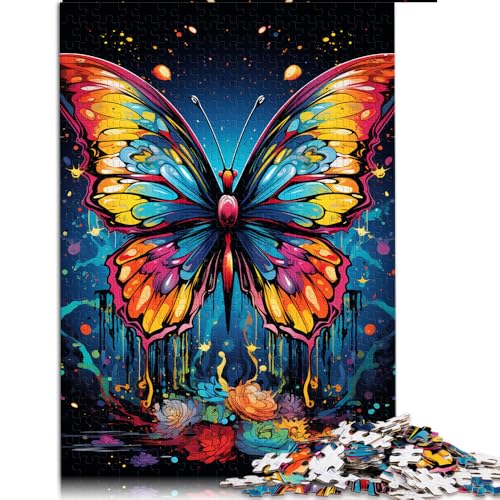 Puzzle 1000 Teile für Erwachsene, Fantasievolles Papierpuzzle mit bunten Schmetterlingen, Geeignet für Erwachsene und Kinder ab 12 Jahren, Denksportspiel. Größe: 50 x 75 cm. von LZYANG