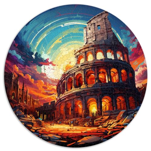 Puzzle 1000 Teile für Erwachsene, Pula Arena, bunt, runde Puzzles, geeignet für Erwachsene und Kinder ab 12 Jahren, Kartonpuzzle, Familienaktivitätsgröße, 67,5 x 67,5 von LZYANG