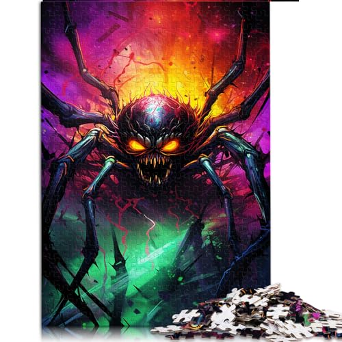 Puzzle 1000 Teile für Erwachsene, buntes Spinnen-Papierpuzzle, geeignet für Kinder ab 12 Jahren, Heimdekorationspuzzle, Größe: 50 x 75 cm von LZYANG