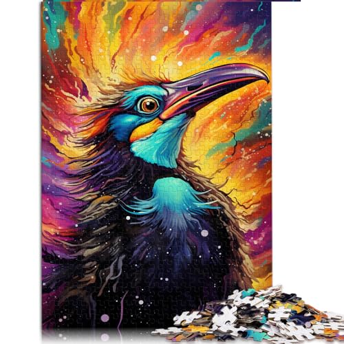 Puzzle 1000 Teile für Erwachsene, buntes Vogel-Papierpuzzle, für Erwachsene und Kinder ab 12 Jahren, Familienaktivitätspuzzle. Größe: 50 x 75 cm. von LZYANG