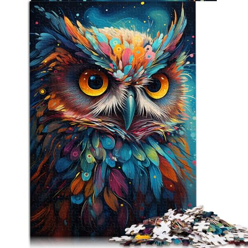 Puzzle 1000 Teile für Erwachsene, exotisches, farbenfrohes Eulen-Papierpuzzle, geeignet für Erwachsene und Kinder ab 12 Jahren, Unterhaltung. Größe: 50 x 75 cm Puzzle 1000 Teile für Erwachsene, exotisches, farbenfrohes Eulen-Papierpuzzle, geeignet für Erwachsene und Kinder ab 12 Jahren, Unterhaltung. Größe: 50 x 75 cm von LZYANG