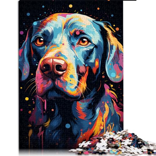 Puzzle 1000 für Erwachsene, Papierpuzzle mit Hundemotiv zum Ausmalen, Puzzles für 12-Jährige, Geschenkideen. Größe: 26 x 38 cm. von LZYANG