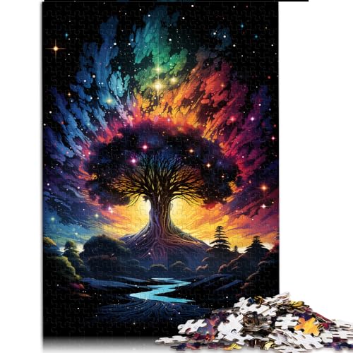 Puzzle 2000 Teile für Erwachsene, Baum_buntes Papierpuzzle, für Erwachsene und Kinder ab 12 Jahren, Denksportaufgaben für Erwachsene, Größe: 70 x 100 cm von LZYANG