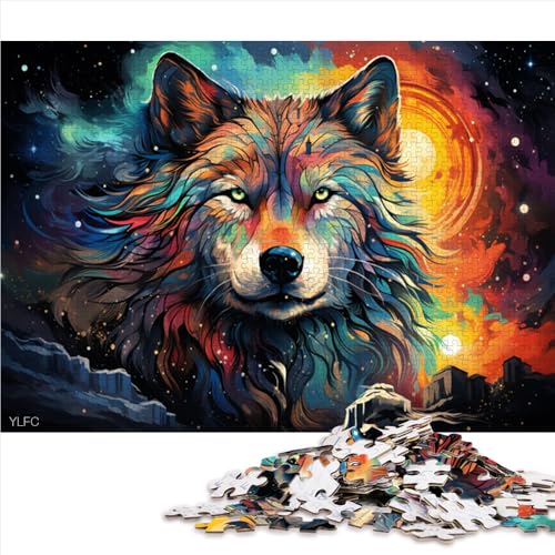 Puzzle 2000 Teile für Erwachsene, Fantasy-Wolf-Papierpuzzle, für Erwachsene und Kinder ab 12 Jahren, Lernspiel und Herausforderungsspielzeug. Größe: 70 x 100 cm. von LZYANG