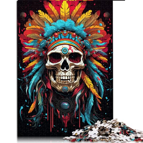 Puzzle 2000 Teile für Erwachsene, Papierpuzzle mit indischem Totenkopf, Geeignet für Erwachsene und Kinder über 12 Jahre, Tolles Geschenk für Erwachsene。Größe: 70 x 100 cm von LZYANG