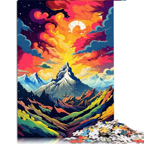 Puzzle 2000 Teile für Erwachsene, wunderschöne Landschaft im Kaukasusgebirge, Papierpuzzle, für Erwachsene, Familien oder Kinder, tolles Geschenk für Erwachsene. Größe: 70 x 100 cm von LZYANG