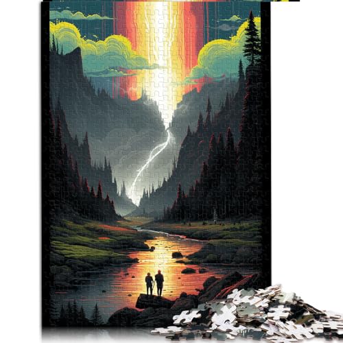 Puzzle 2000 für Erwachsene, Yellowstone-Nationalpark, USA, Papierpuzzle, für Erwachsene und Kinder, luxuriöses, farbenfrohes Puzzle-Geschenk. Größe: 70 x 100 cm von LZYANG