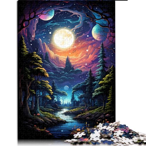 Puzzle für Erwachsene, 1000 Teile, „Die Fülle des geheimnisvollen Mondes“, Papierpuzzle, für Erwachsene und Kinder ab 12 Jahren, Familienaktivität, Größe: 50 x 75 cm von LZYANG