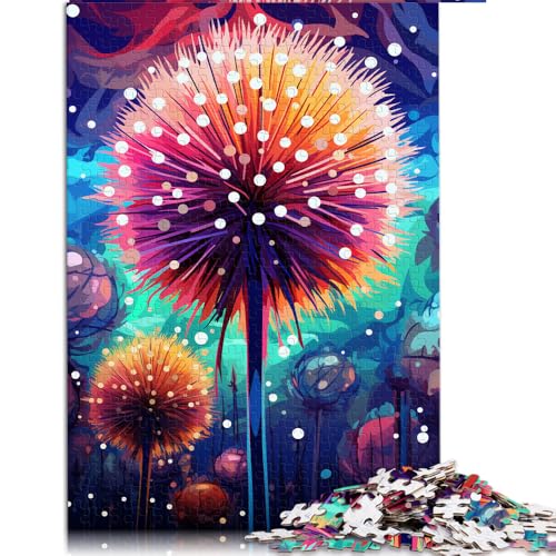 Puzzle für Erwachsene, 1000 Teile, „Die farbenfrohe Psychedelia der Klette“, Papierpuzzle, geeignet für Erwachsene und Kinder ab 12 Jahren, anspruchsvolles Spielgeschenk, Größe: 50 x 75 cm von LZYANG