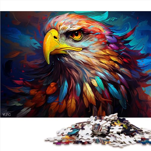 Puzzle für Erwachsene, 1000 Teile, Adlergemälde, Papierpuzzle, für Teenager und Kinder, Puzzlespiele zum Entspannen, Größe: 50 x 75 cm von LZYANG