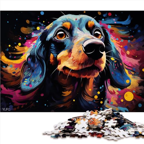 Puzzle für Erwachsene, 1000 Teile, Fantasie-Papierpuzzle mit Buntem Dackel, für Erwachsene und Kinder, einzigartige Geburtstags Größe: 50 x 75 cm Puzzle für Erwachsene, 1000 Teile, Fantasie-Papierpuzzle mit Buntem Dackel, für Erwachsene und Kinder, einzigartige Geburtstags Größe: 50 x 75 cm von LZYANG